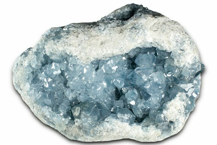 Crystal Filled Celestine (Celestite) Geode ( lbs) - Madagascar #325959